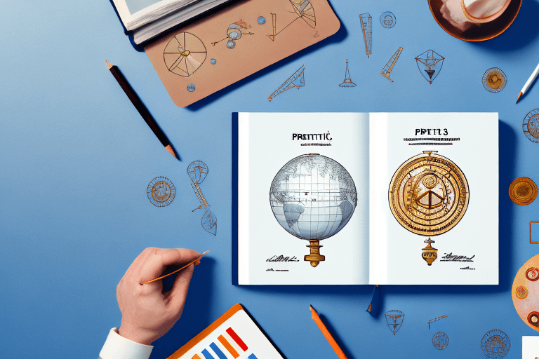 A globe surrounded by various symbols representing patents