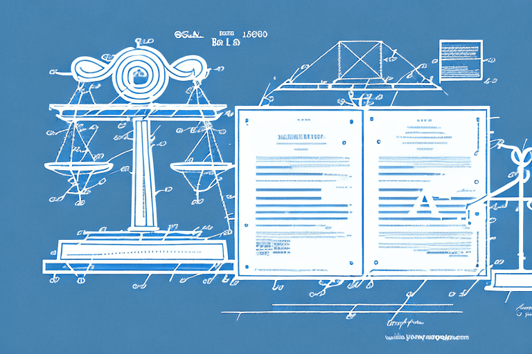 A scale balancing a patent document and a barred symbol