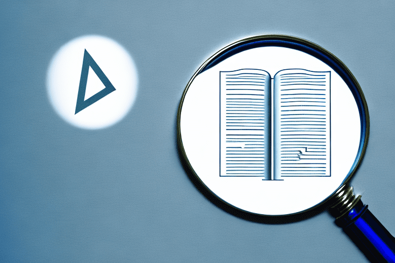 A magnifying glass hovering over a patent document