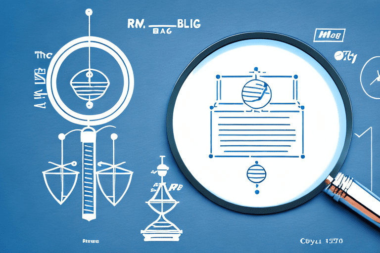 A magnifying glass hovering over a patent document