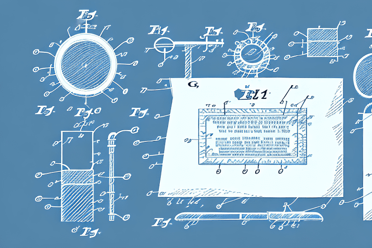 A patent document under a magnifying glass