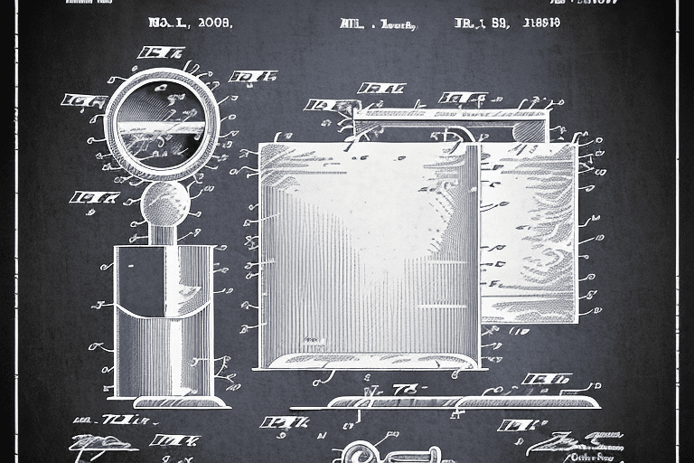 A patent document with a stylized