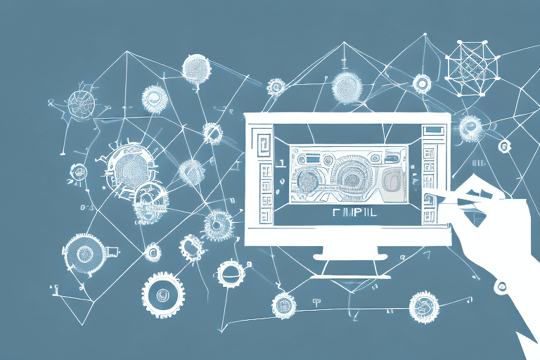 A symbolic representation of a data capture device collecting and finalizing data