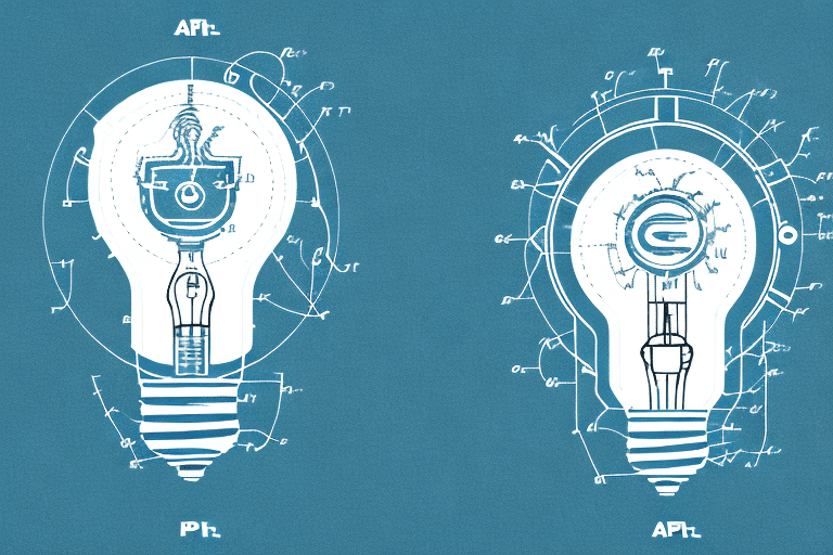 A variety of symbolic objects such as a light bulb