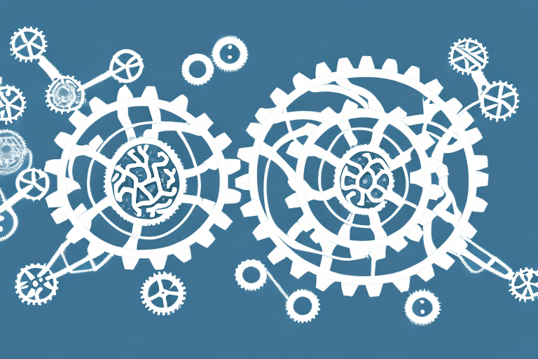 Two interconnected gears