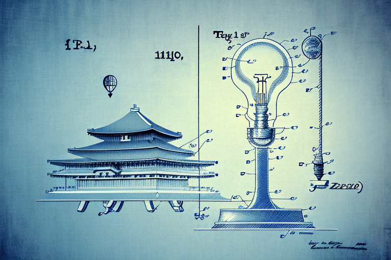 A symbolic representation of the japan patent office