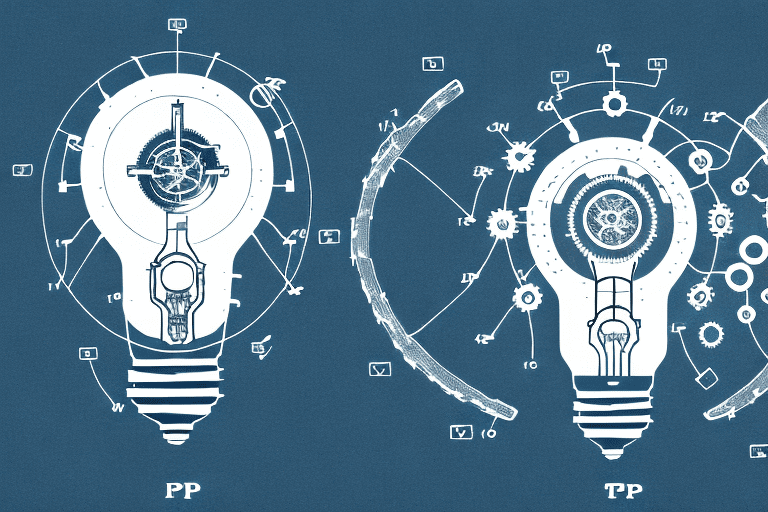 Various symbolic icons such as a light bulb