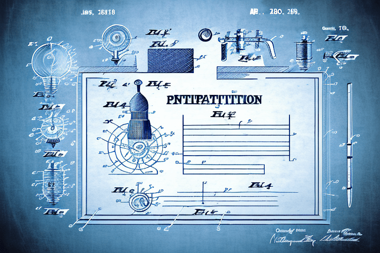 A patent certificate with a large checkmark