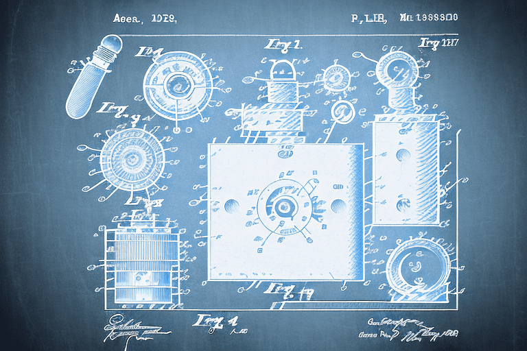 A patent document with a large