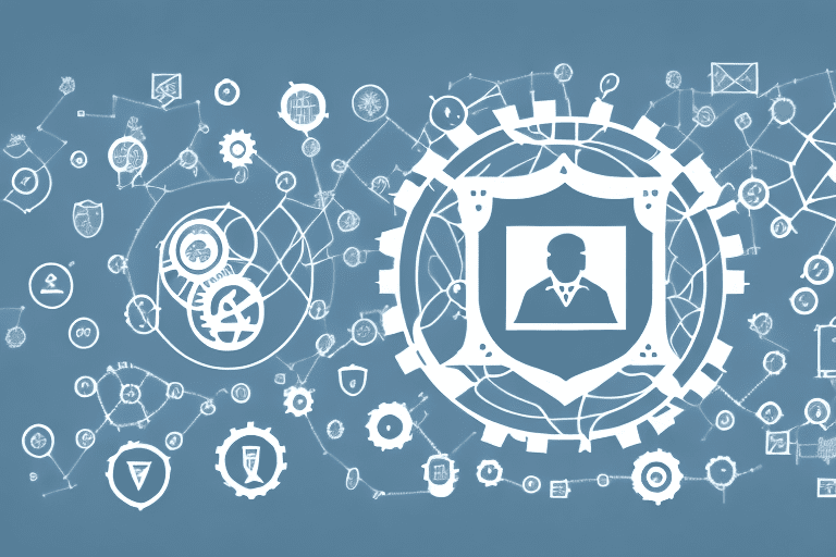 A pps file icon surrounded by various intellectual property symbols like patent