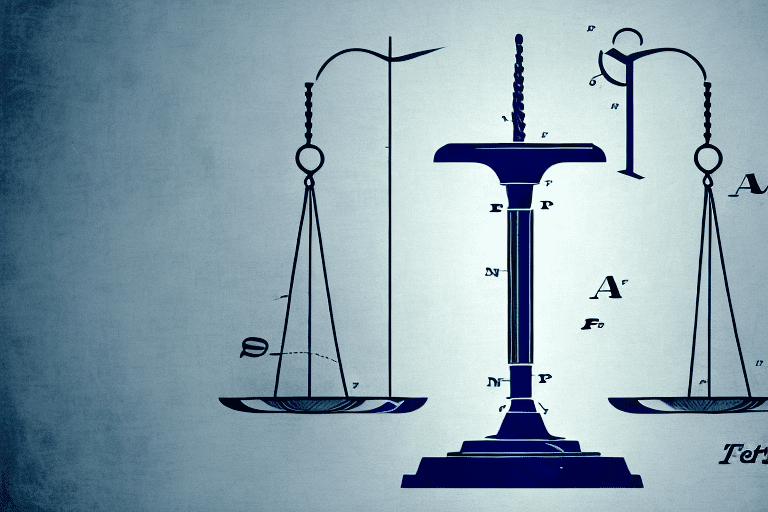 A balanced scale with a patent document on one side and a symbolic representation of expert advice (like a light bulb or a compass) on the other side