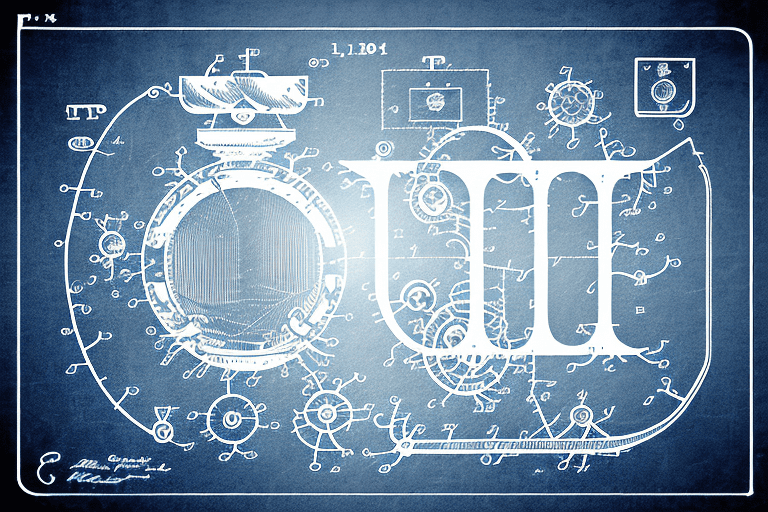 Various symbols and icons that represent different types of intellectual property