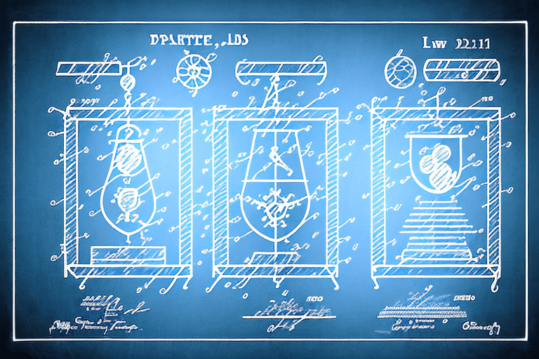 Two different doors labeled with symbols representing law and science