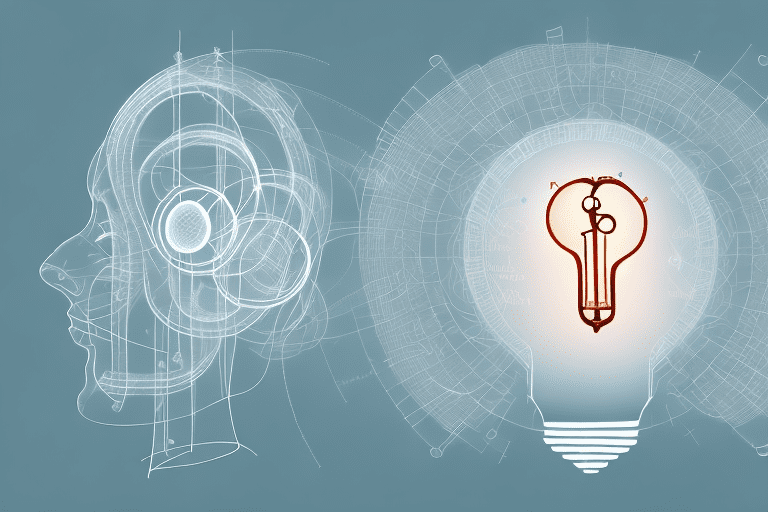 Various symbolic items representing different types of intellectual property such as a lightbulb (ideas)