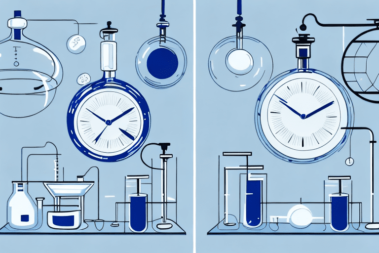 Two different laboratory settings