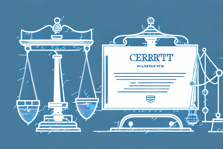 A scale balancing a patent document and a computer security shield