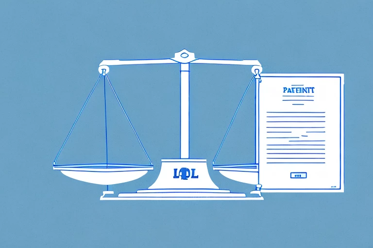 A scale balancing a patent document and a semi-truck