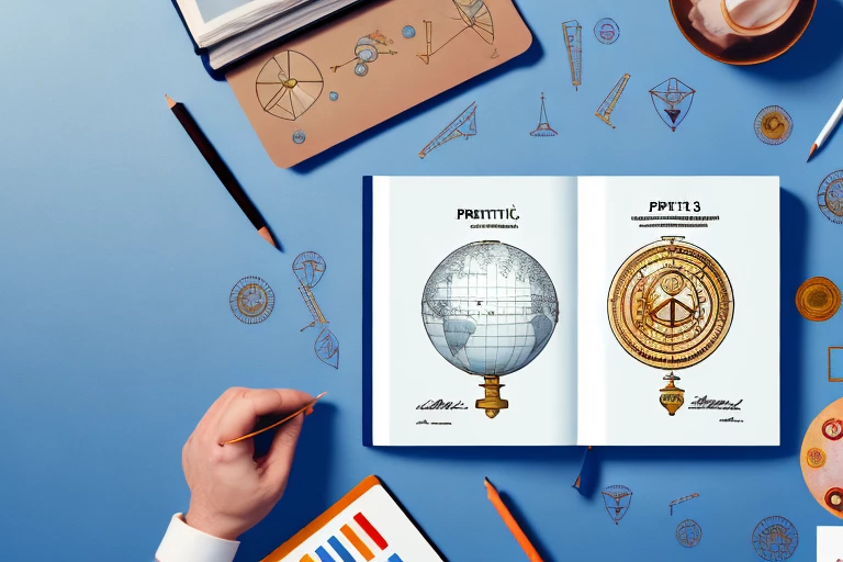 A globe surrounded by various symbols representing patents