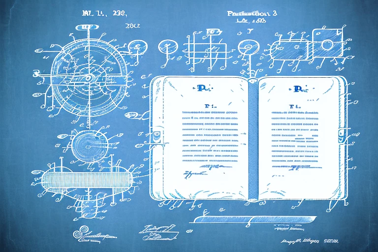 A symbolic representation of a patent document
