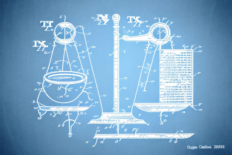 A broken patent symbol
