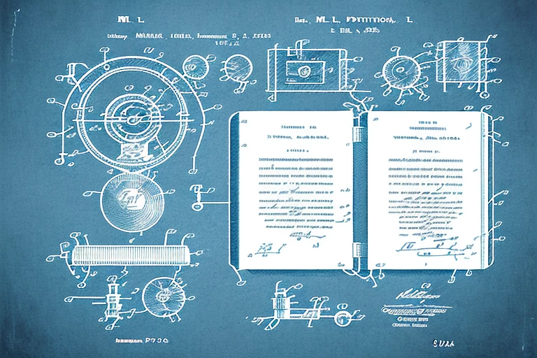 A symbolic collection of intellectual property items such as a patent document