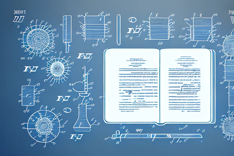 A bundle of documents symbolizing a patent