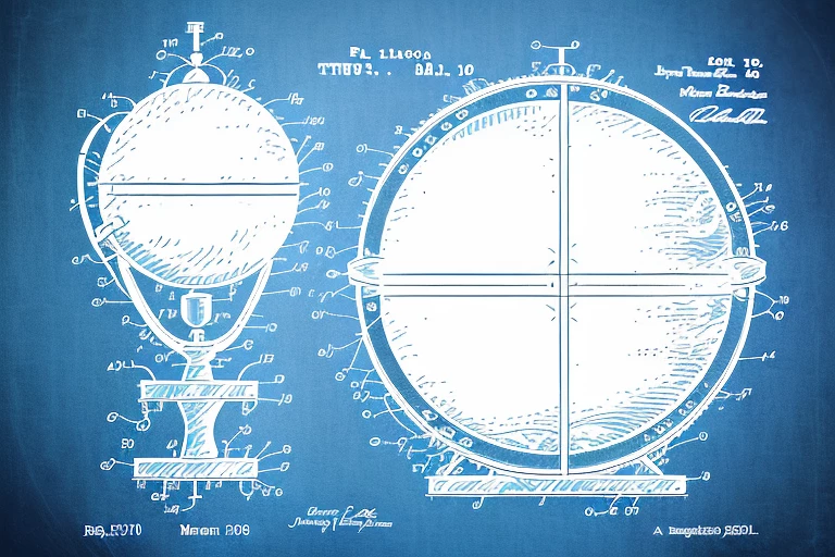A globe with a magnifying glass hovering over it
