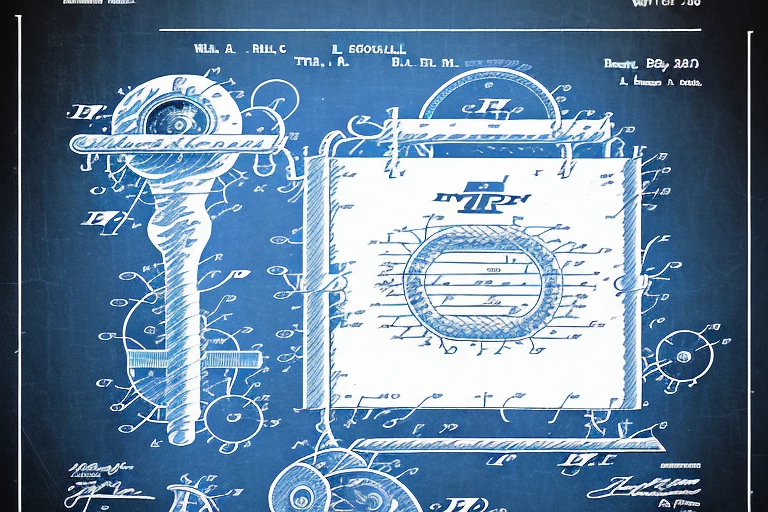 A patent document entwined with a chain to symbolize restraint