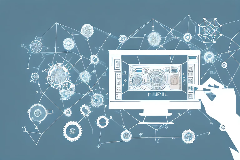 A symbolic representation of a data capture device collecting and finalizing data