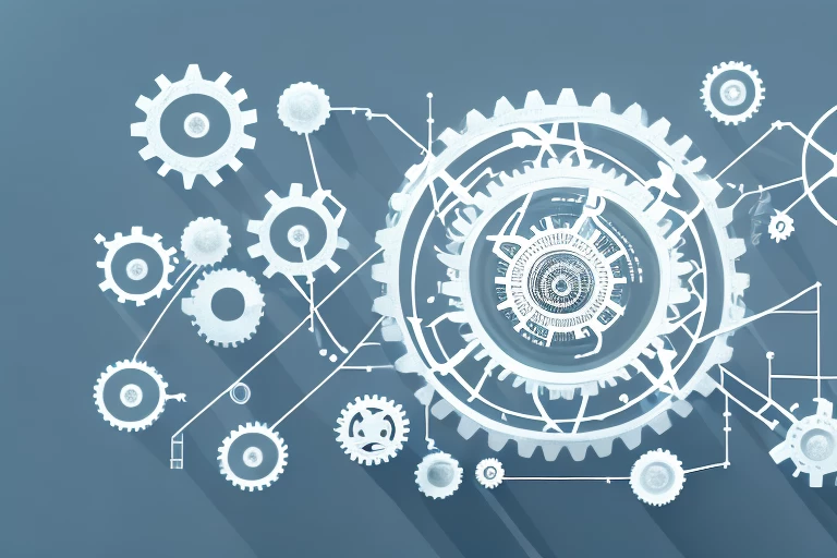 A symbolic representation of a computer system being developed