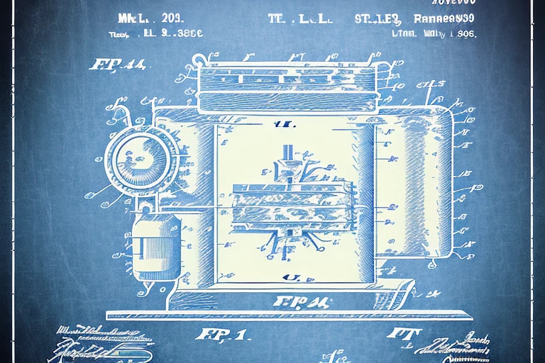 A patent document with a large