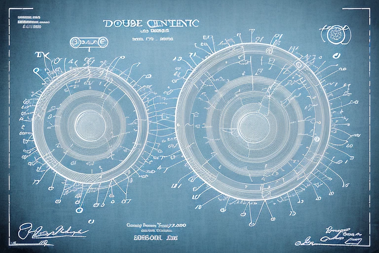 Two distinct but overlapping circles
