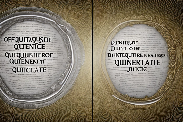 Two distinct scales of justice