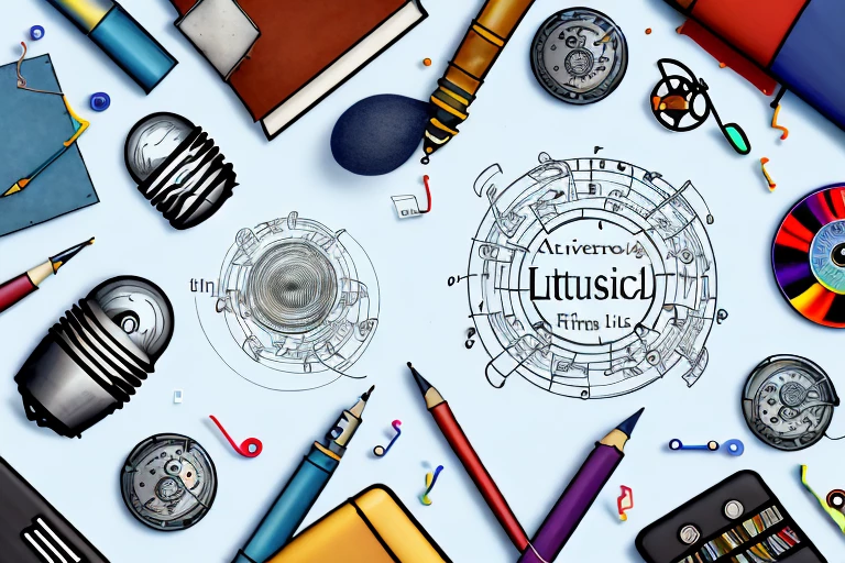 A collection of diverse items like a book