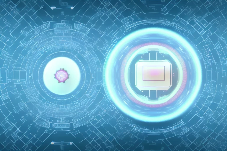 Two distinct mediums - one representing a non-transitory computer-readable medium (like a server or cloud symbol) and the other representing a computer-readable storage medium (like a hard drive or usb symbol)