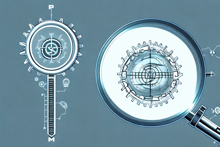A genetically modified plant under a magnifying glass