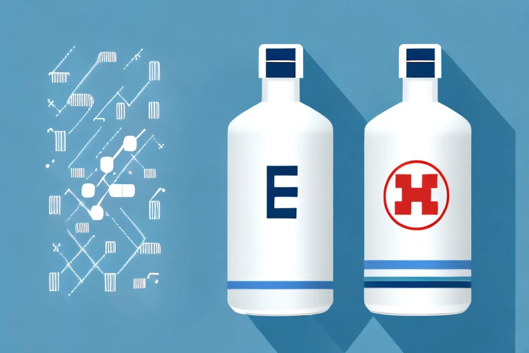 Two distinct pharmaceutical bottles